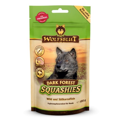 Wolfsblut Dark Forest Squashies jutalomfalat vaddal és édesburgonyával 100 g