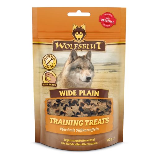 Wolfsblut Wide Plain Training Treats jutalomfalat lóval és édesburgonyával 70 g