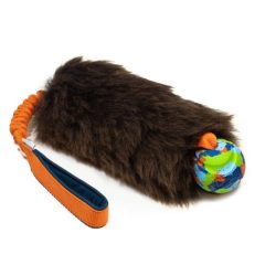   Zayma Craft valódi birkaszőr Chuckit! ECO Fetch labdával és rugós hevederrel - M méret