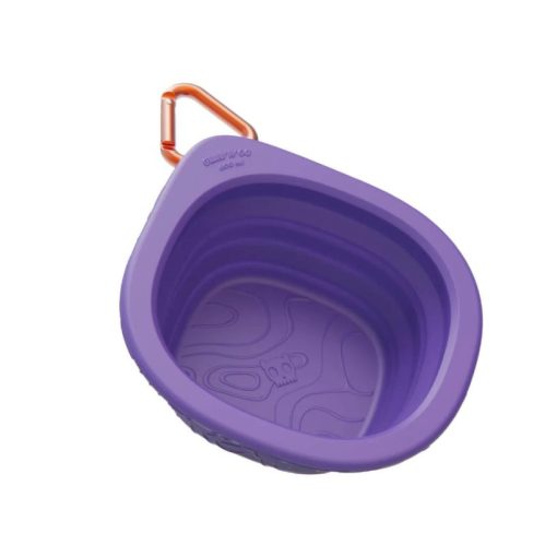 Zee.Dog Go Bowl Peak összecsukható szilikon utazótál | lila 600 ml