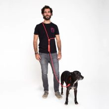 Zee.Dog Hands Free Neon Coral póráz